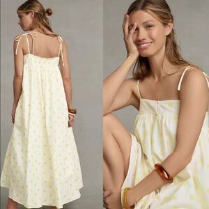 Anthropologie Whit Two Polka Dot Maxi Dress Size L